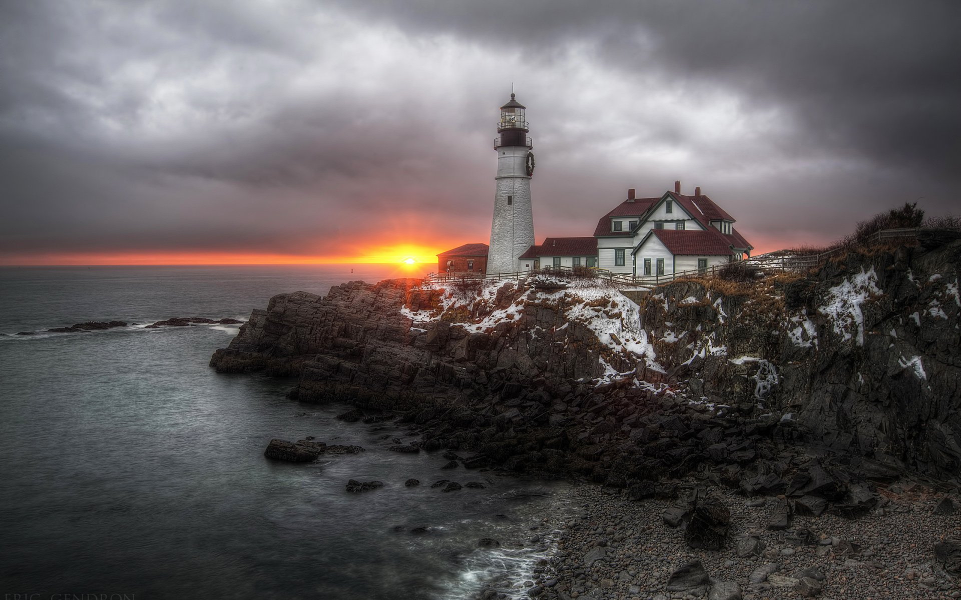 vereinigte staaten von amerika maine cape elizabeth meer leuchtturm