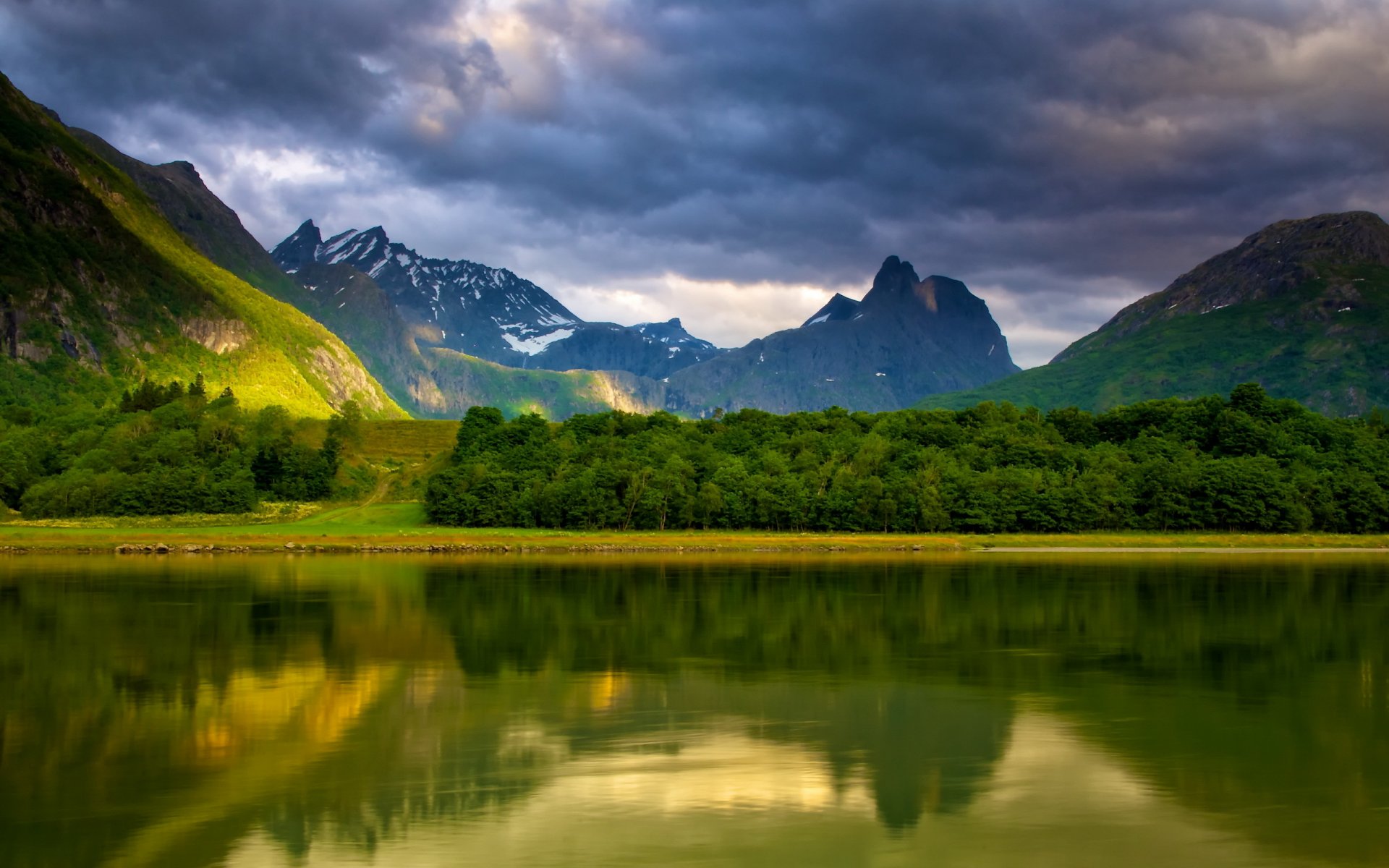 see berge himmel landschaft