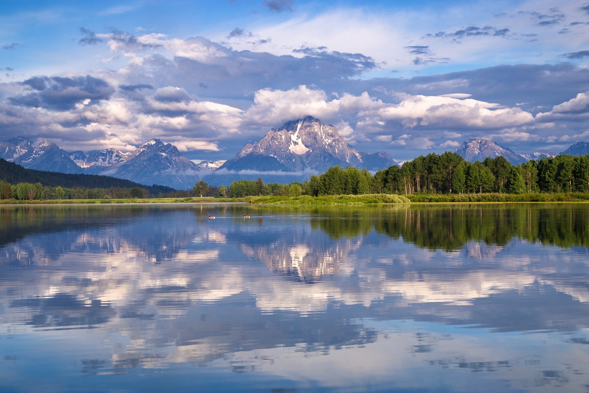 monte moran snake river grand teton national park wyoming snake river grand teton nuvole riflessione foresta