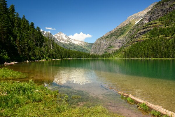 Glacier National Park, mountain lake