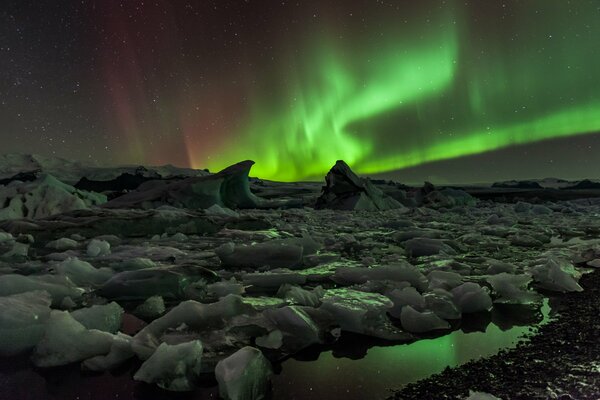 Photos of the Northern lights in the north