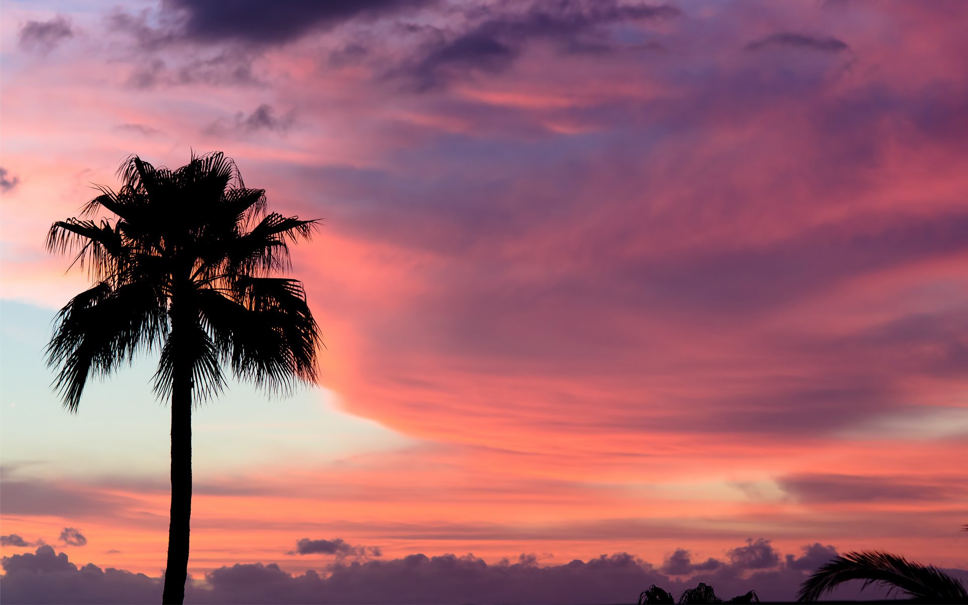 unset tenerife paint sky palma clouds pink