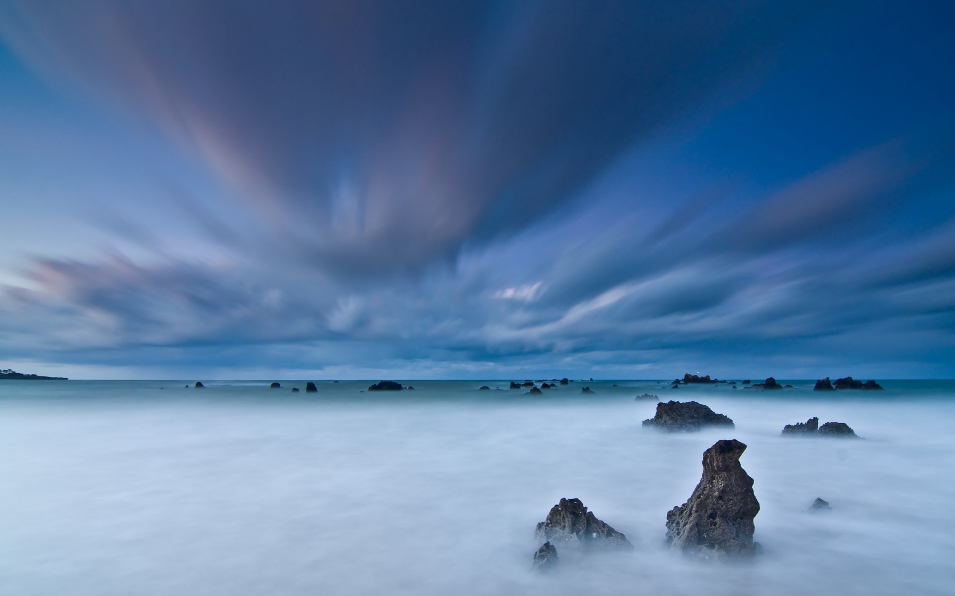 mare cielo rocce natura paesaggio