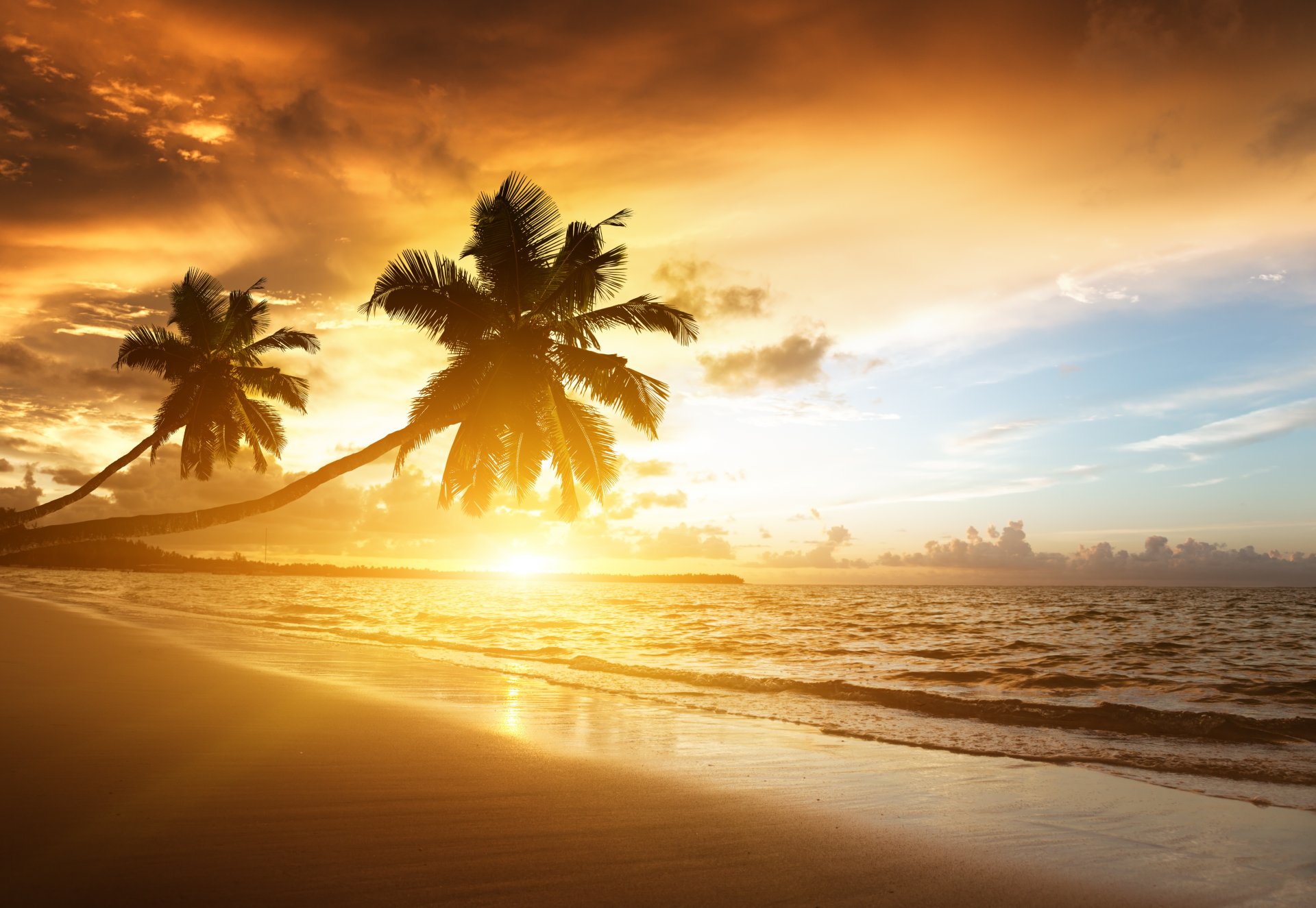 karibik strand ozean sonne sonnenaufgang wolken natur