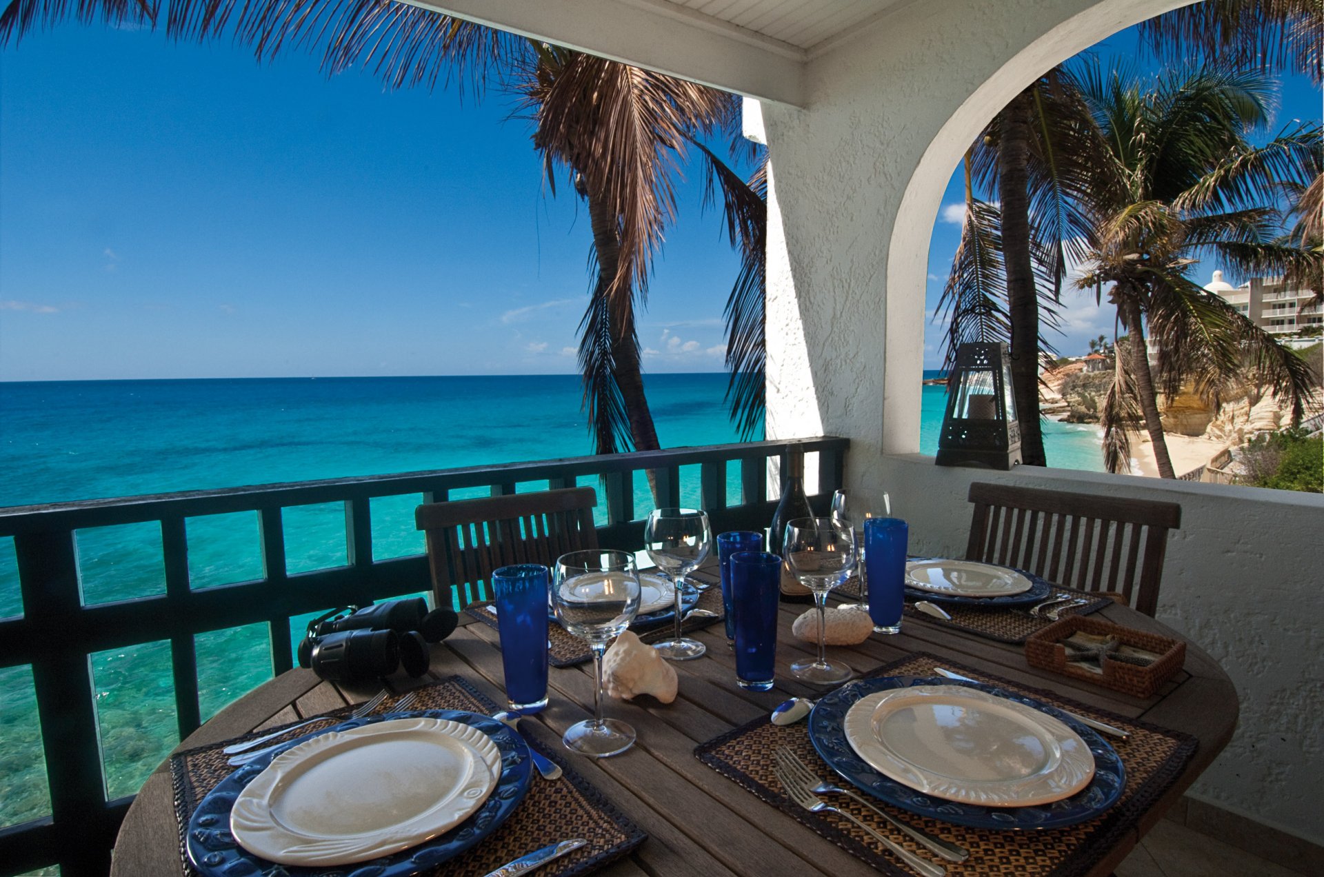 meer strand terrasse balkon aussicht horizont erholung entspannen