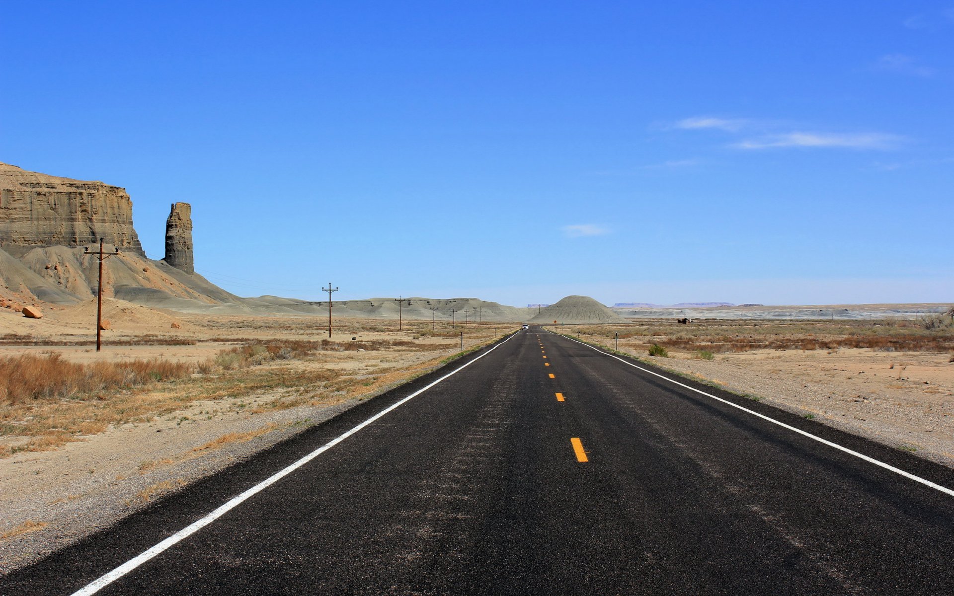 road mountain summer landscape