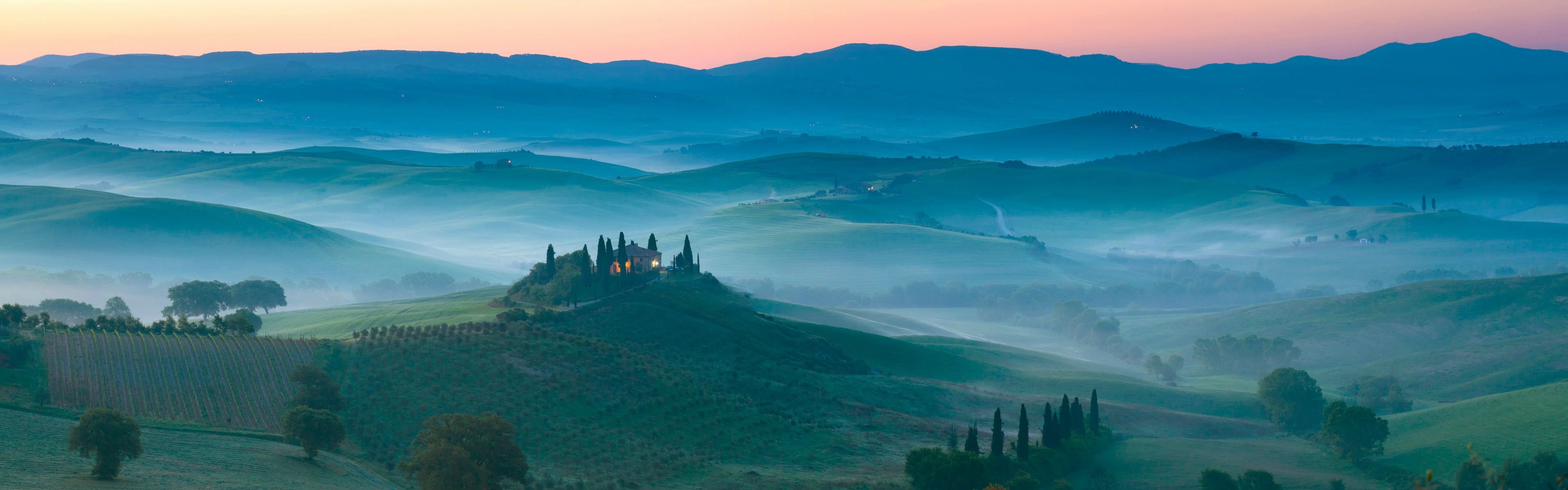 colline campi tenute paesaggio toscana