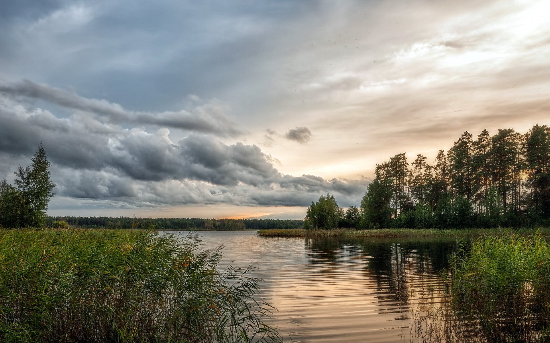 lake sky landscape