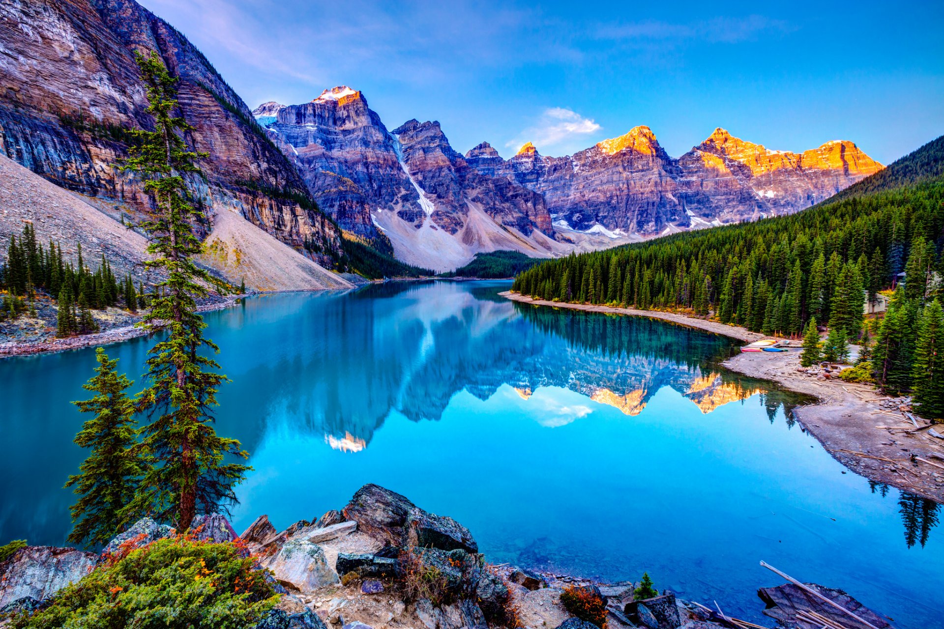 nature sky clouds lake mountain landscape tree