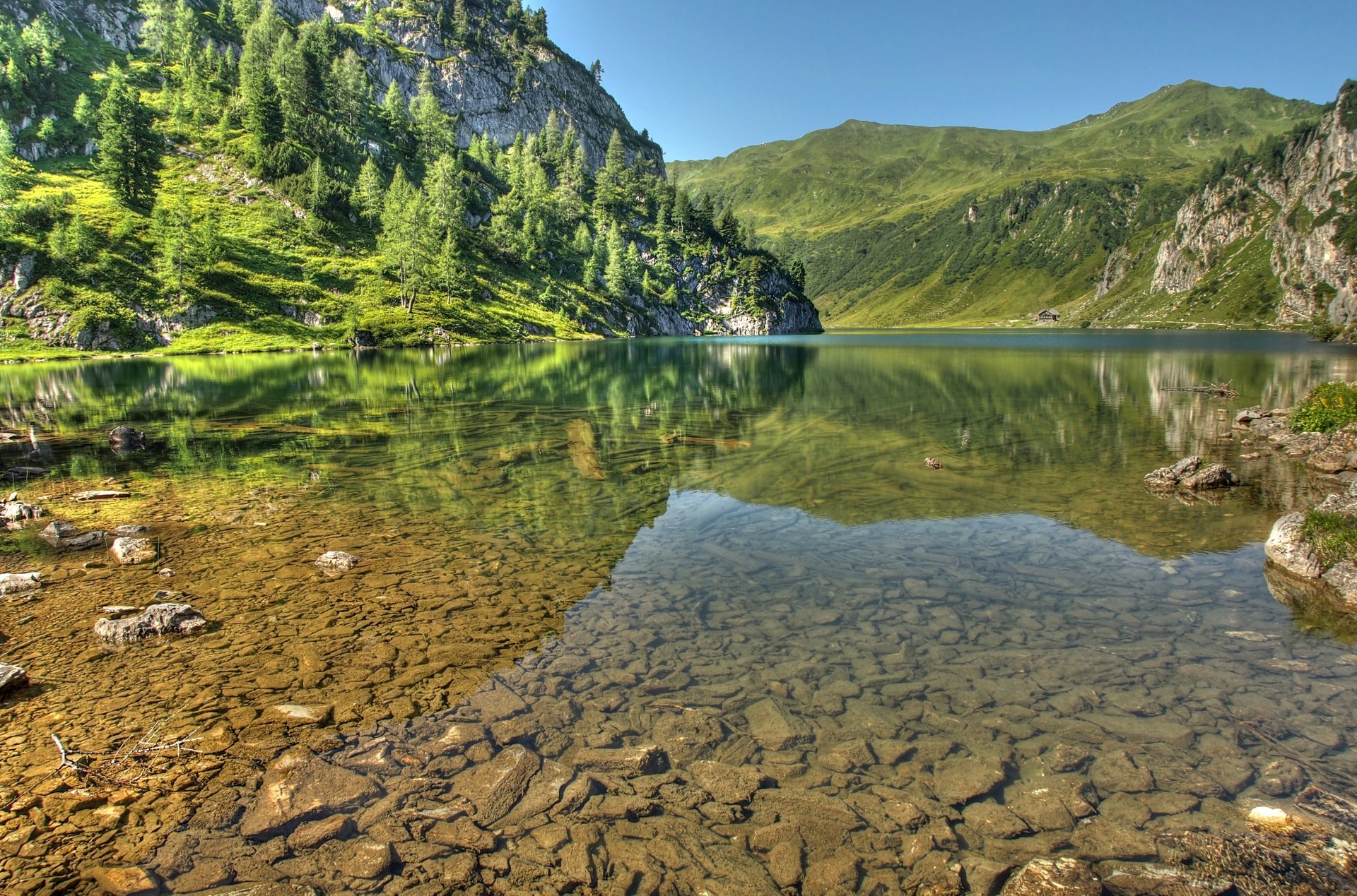 austria alpes österreich republik österreich lago montañas