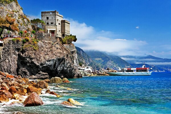 Italia, fortaleza Monterosso al Mare