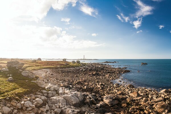 Steine am Meer