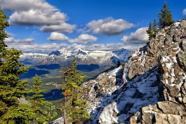 Increíble paisaje del parque nacional Banff