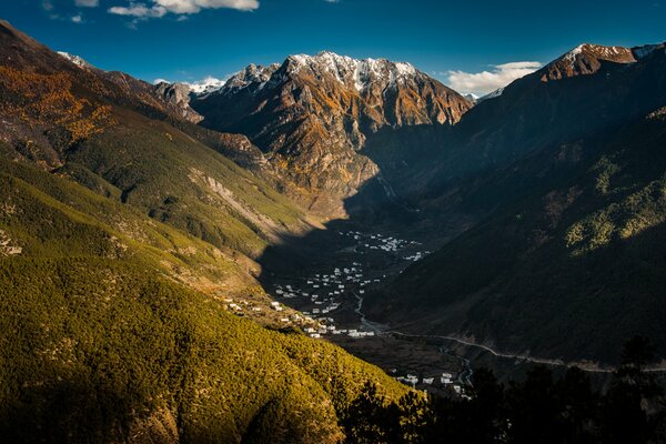 Mountains in China. Big Valley