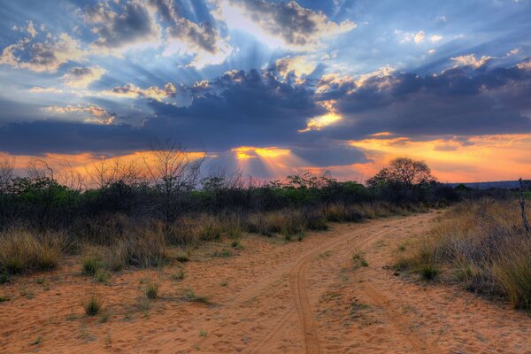 Hermoso paisaje de Sudáfrica