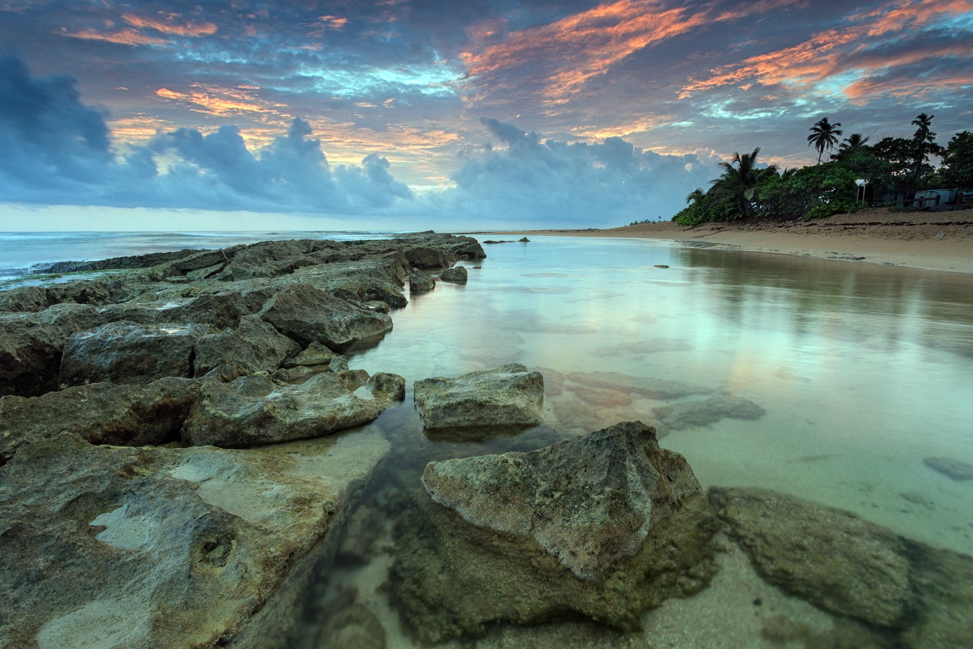 mer roches ciel paysage