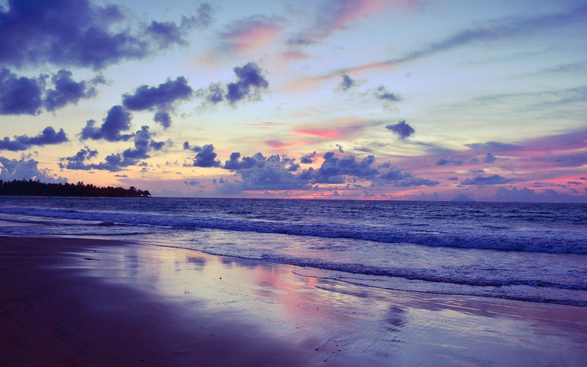 sonnenuntergang meer wolken