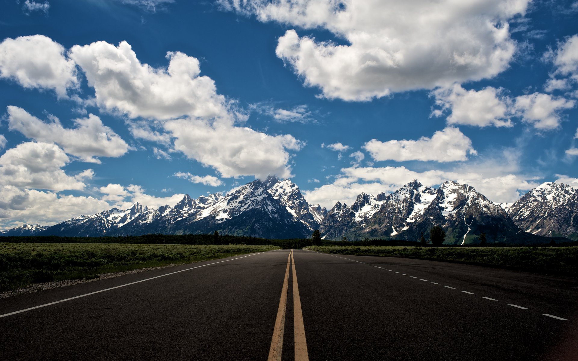 états-unis wyoming parc national de grand teton parc national de grand teton route vers le ciel