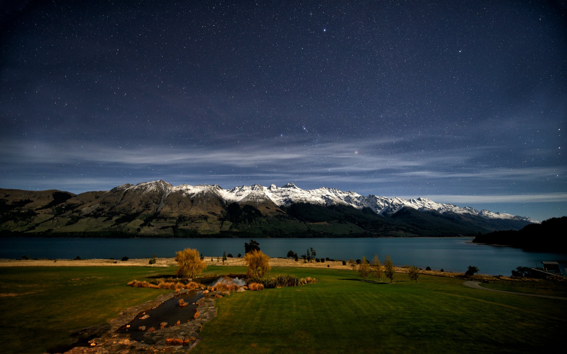 nowa zelandia jezioro wakatipu góry