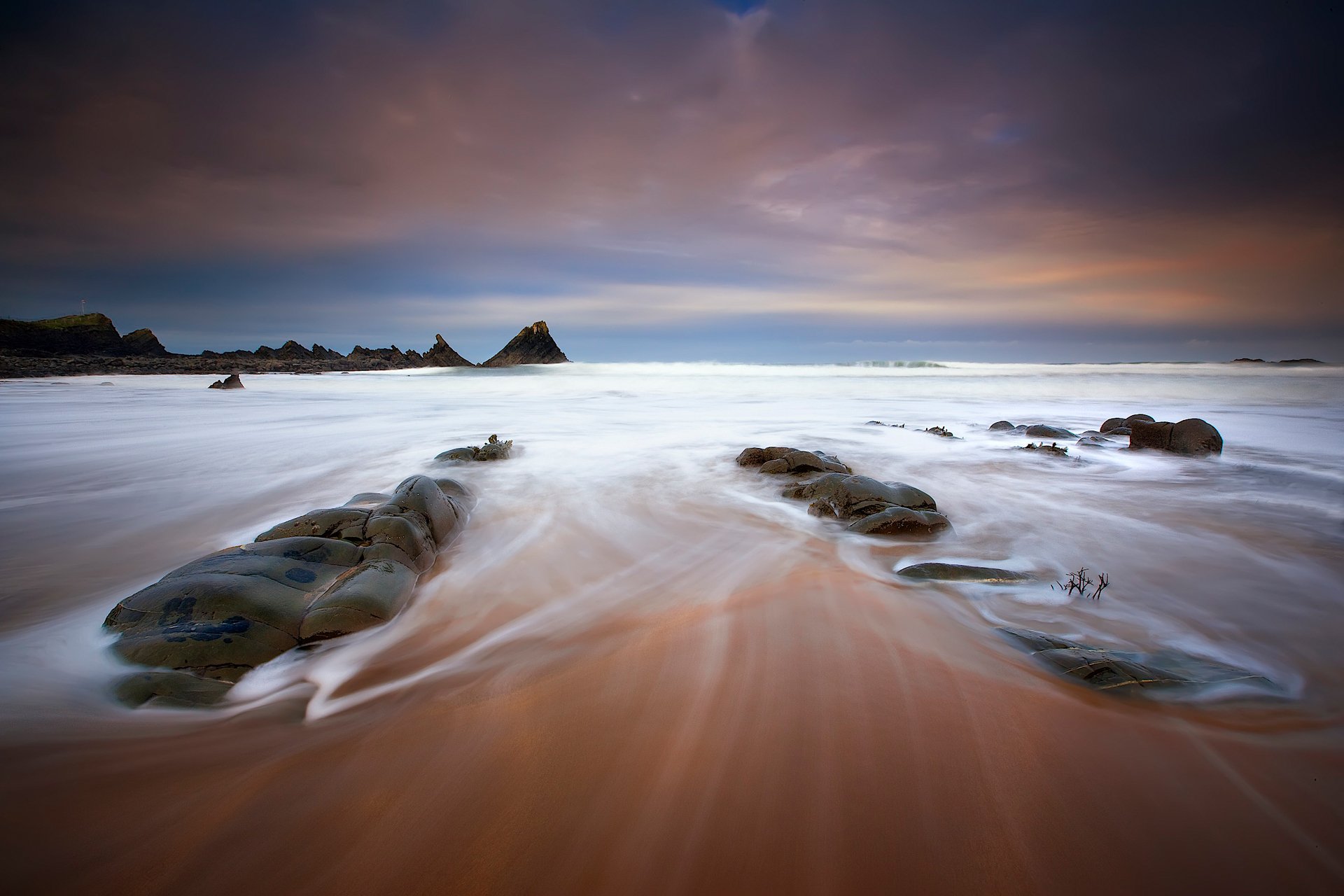 himmel meer ozean wasser strand schaum steine belichtung exposish