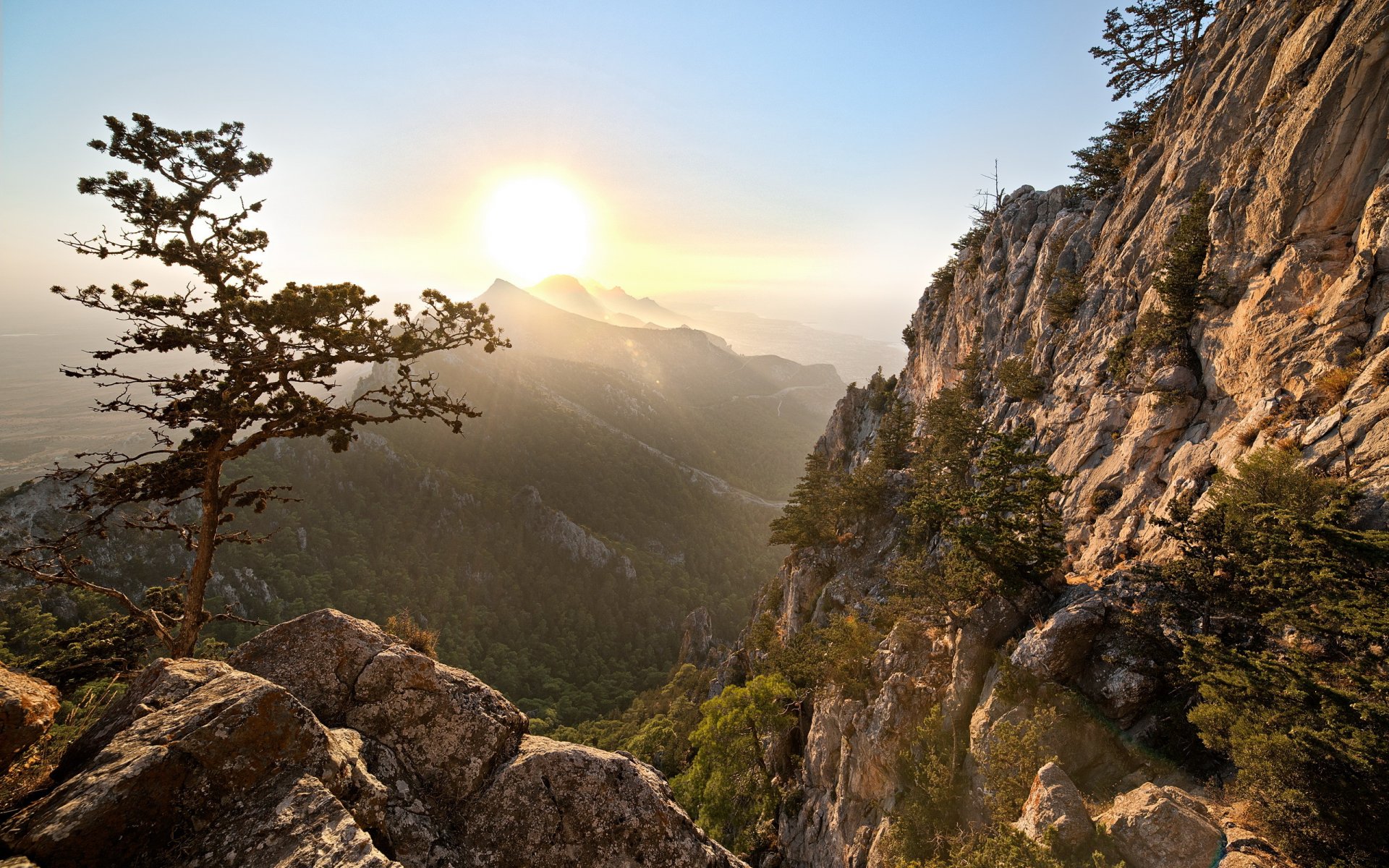 montañas árbol cielo paisaje