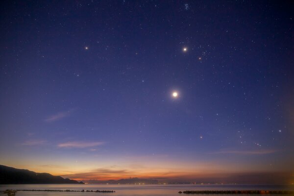 Foto del cielo nocturno Constelación