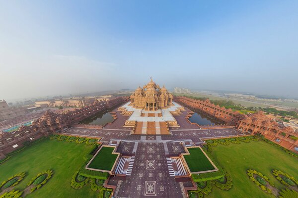 Indien delhi aus der Vogelperspektive