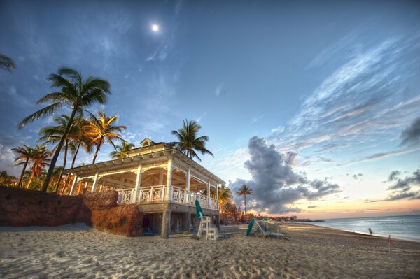 Costa del mare delle Bahamas