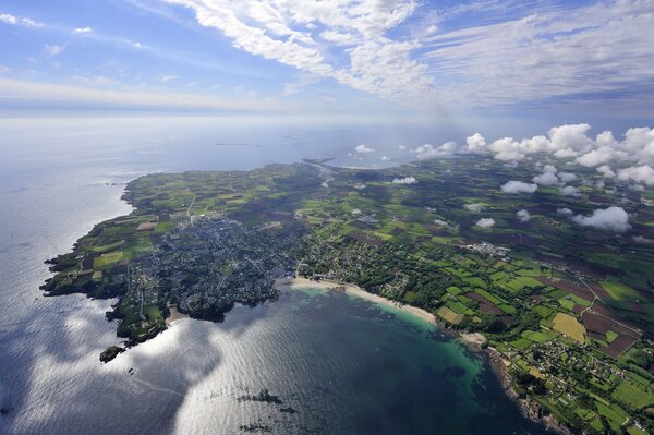 Landscape nature sea top view