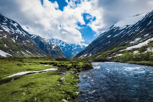 Fluss Berge Natur Berge