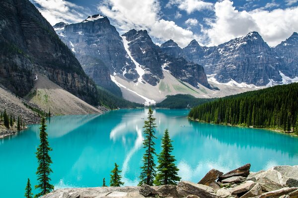 Lago del Parco Nazionale di Banff