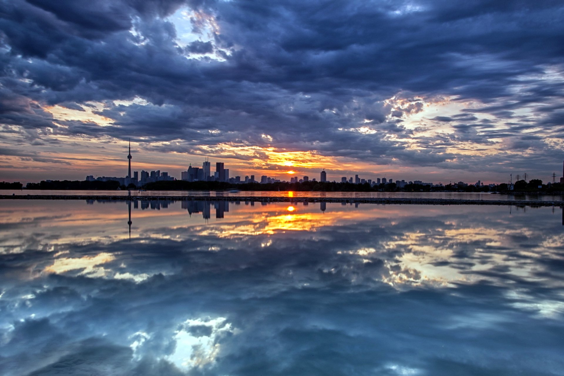 nacht stadt himmel landschaft