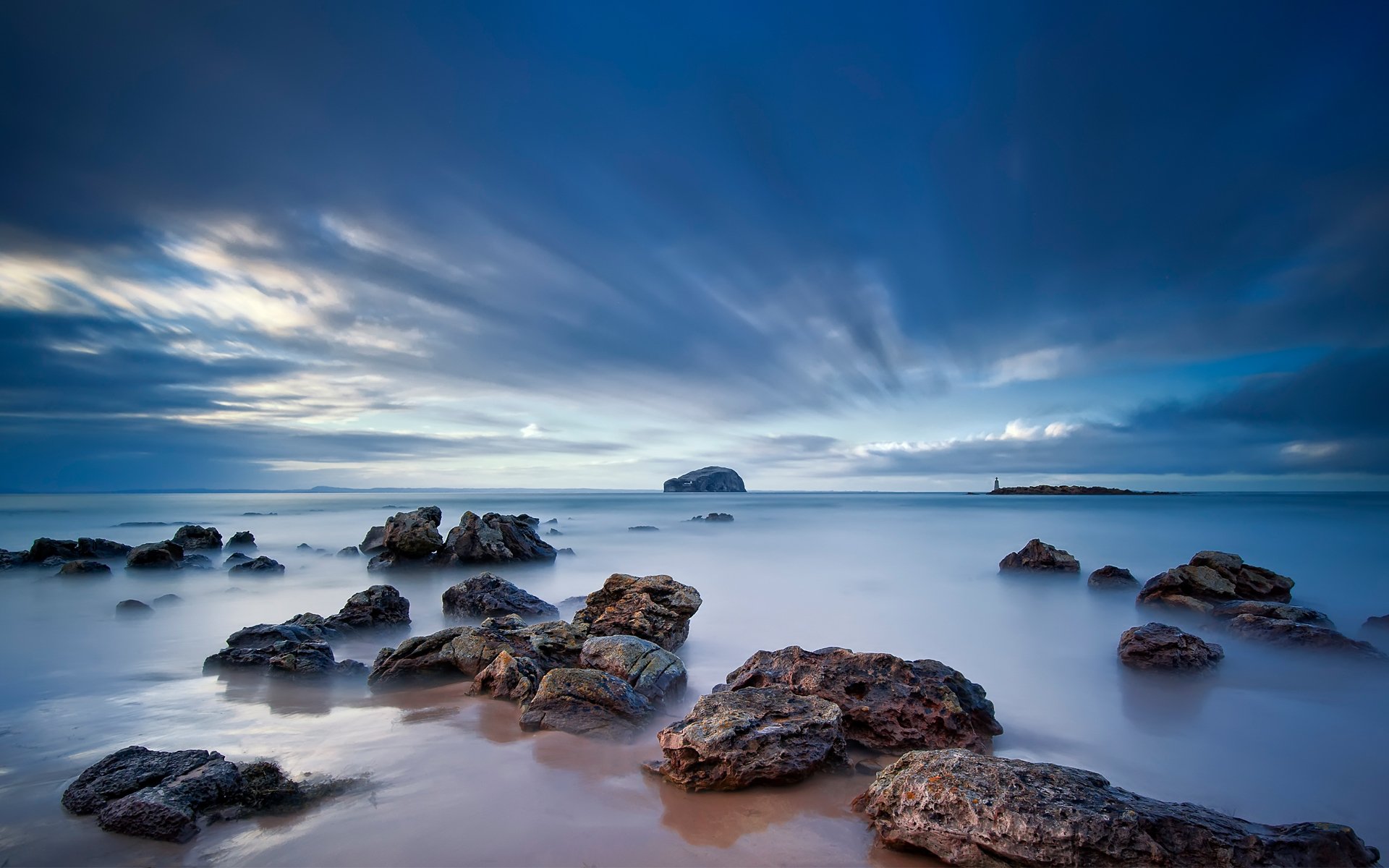 meer himmel steine strand