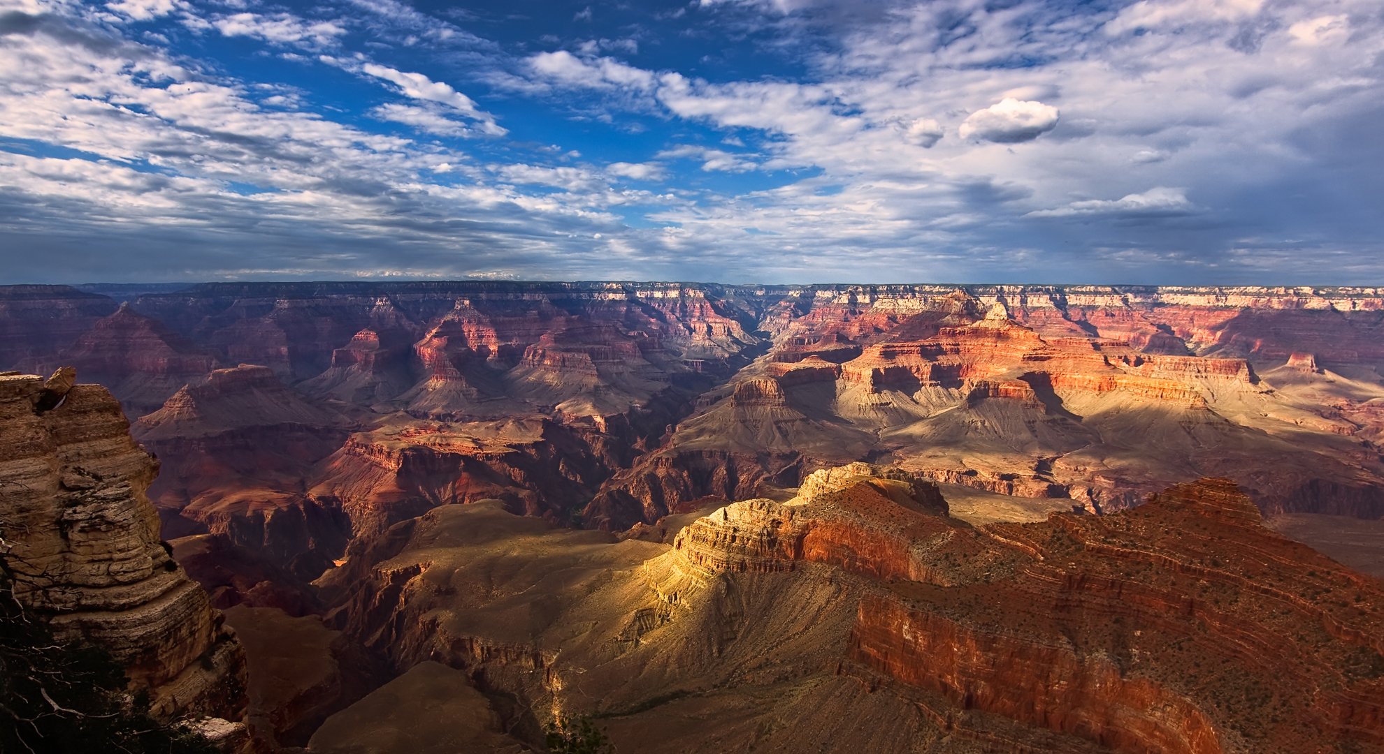 canyon distesa rocce cielo nuvole