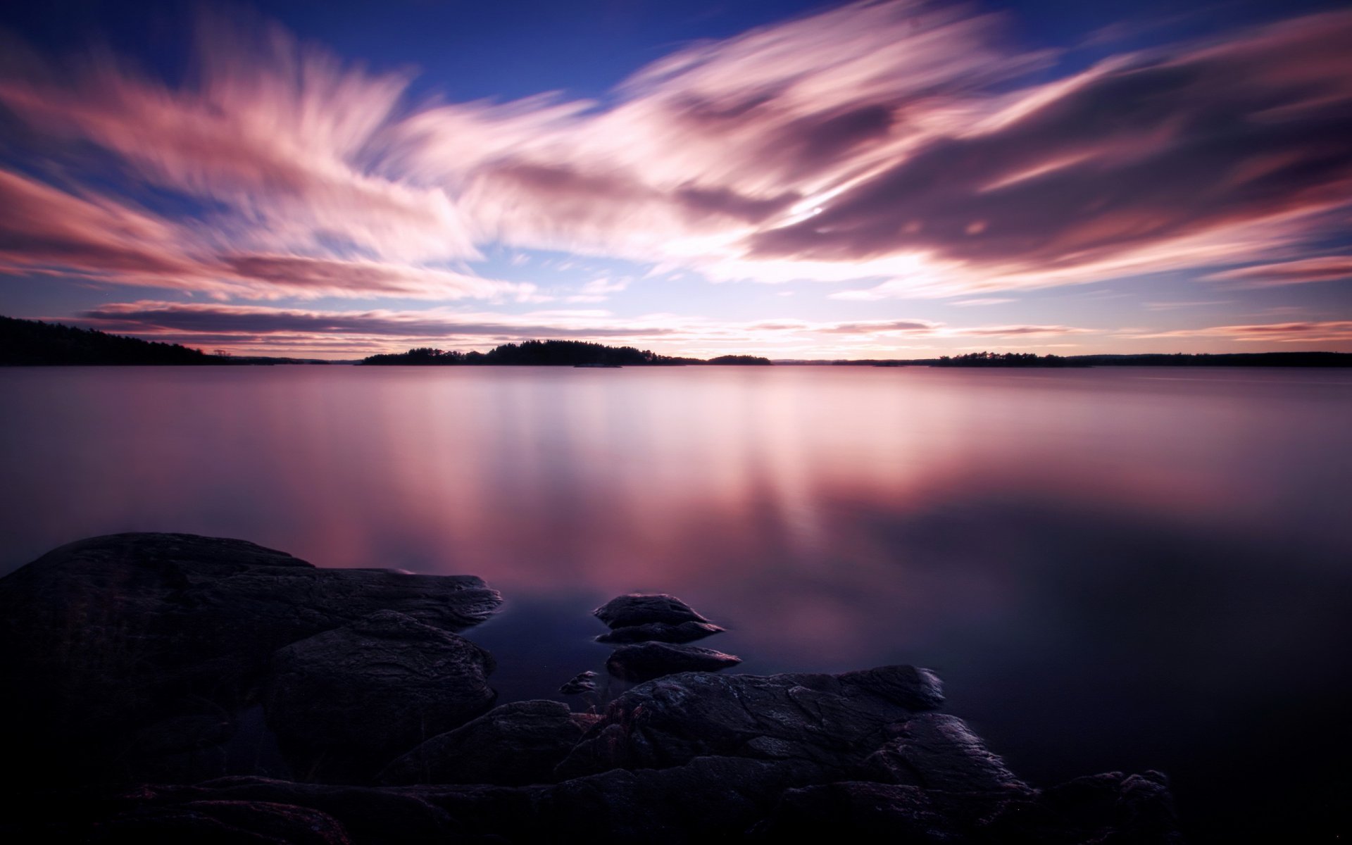 landscape sunset sky