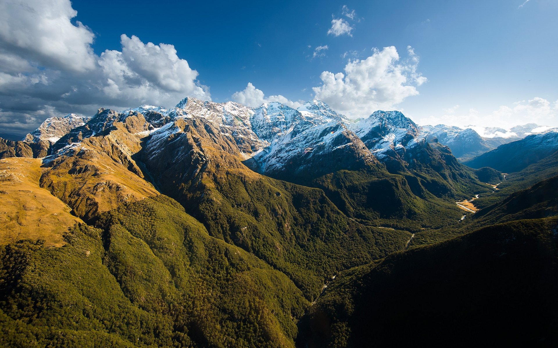 mountains nature sky milford sound