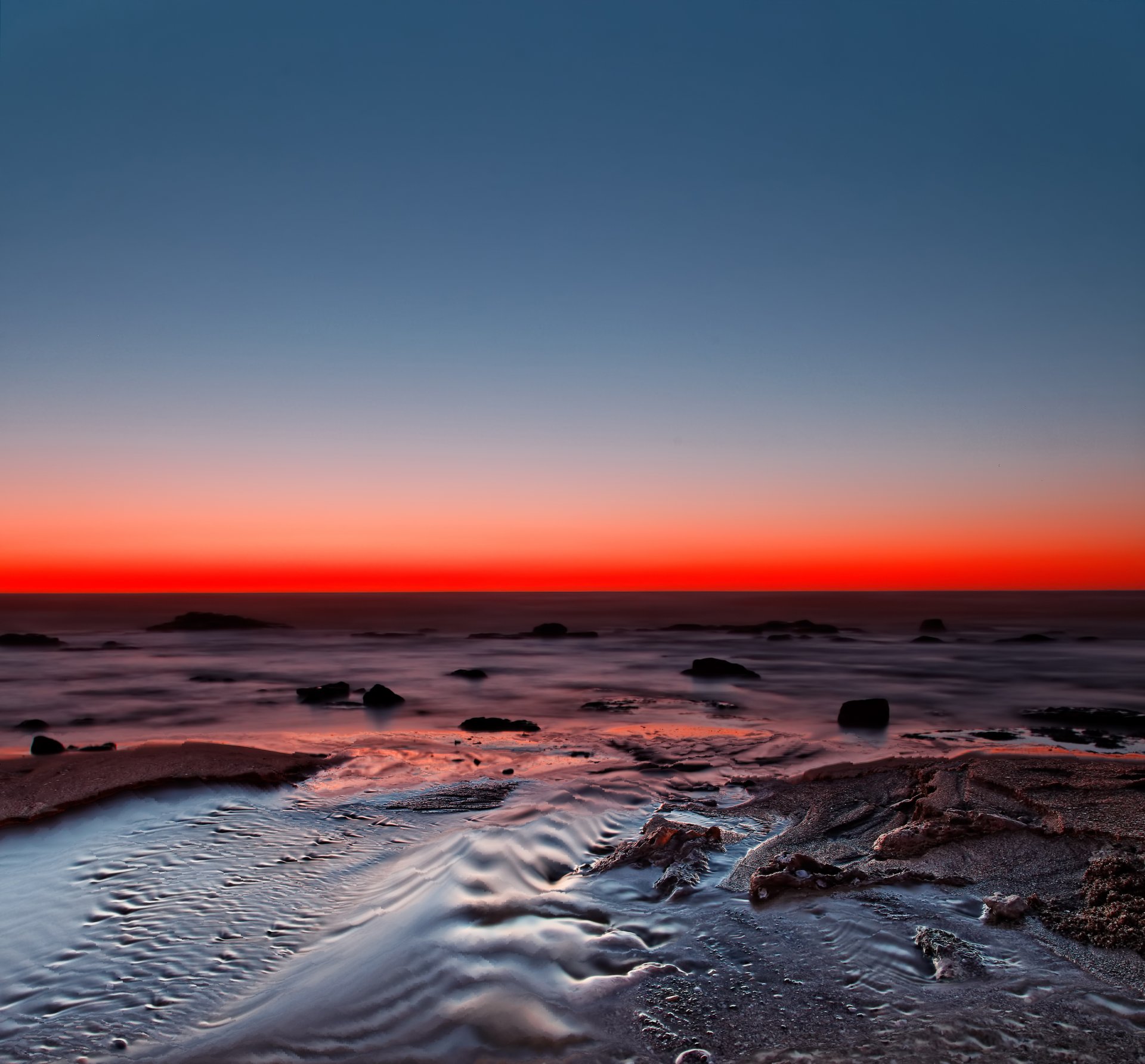 ocean twilight beach