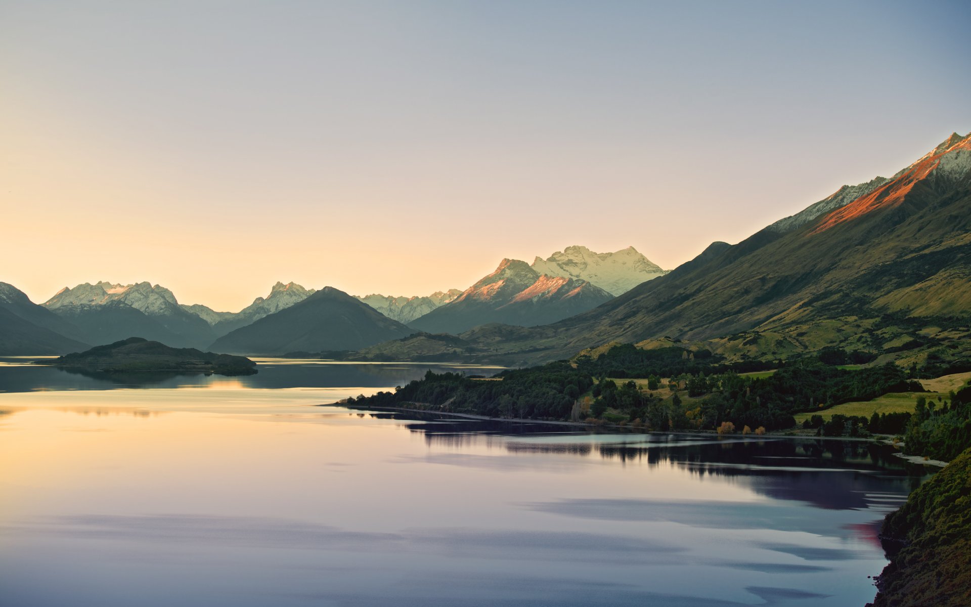 neuseeland fluss berge natur