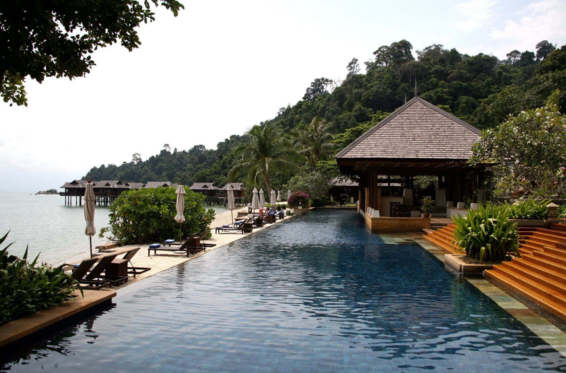 interior exterior pool water stairs sports resort