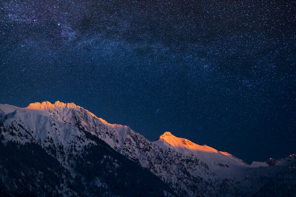 La vía láctea en los Alpes Bávaros