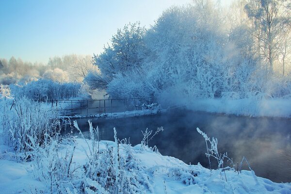 The beauty of winter rivers