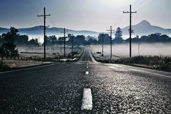 El camino de la mañana a la felicidad