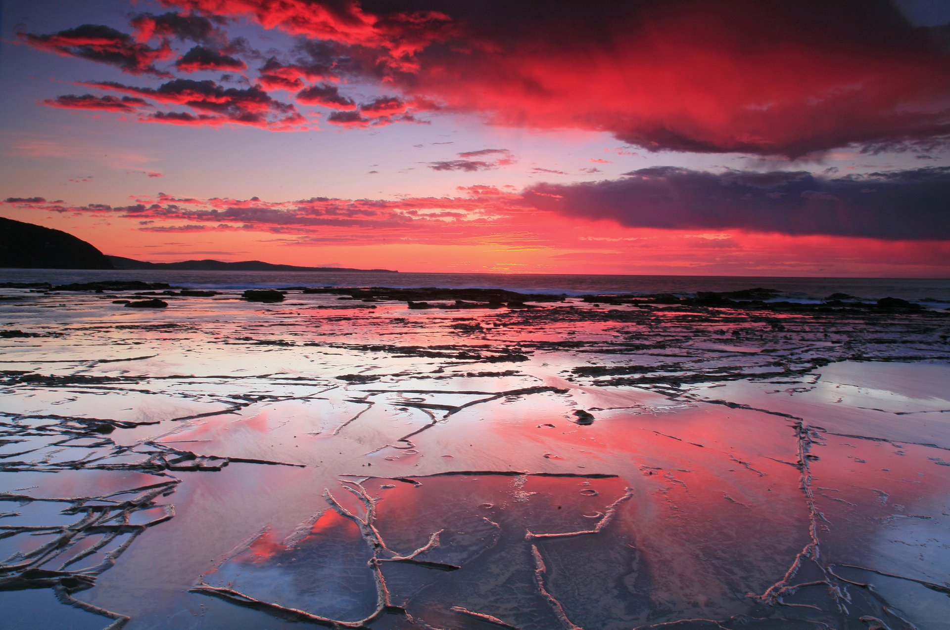 sonnenuntergang meer strand