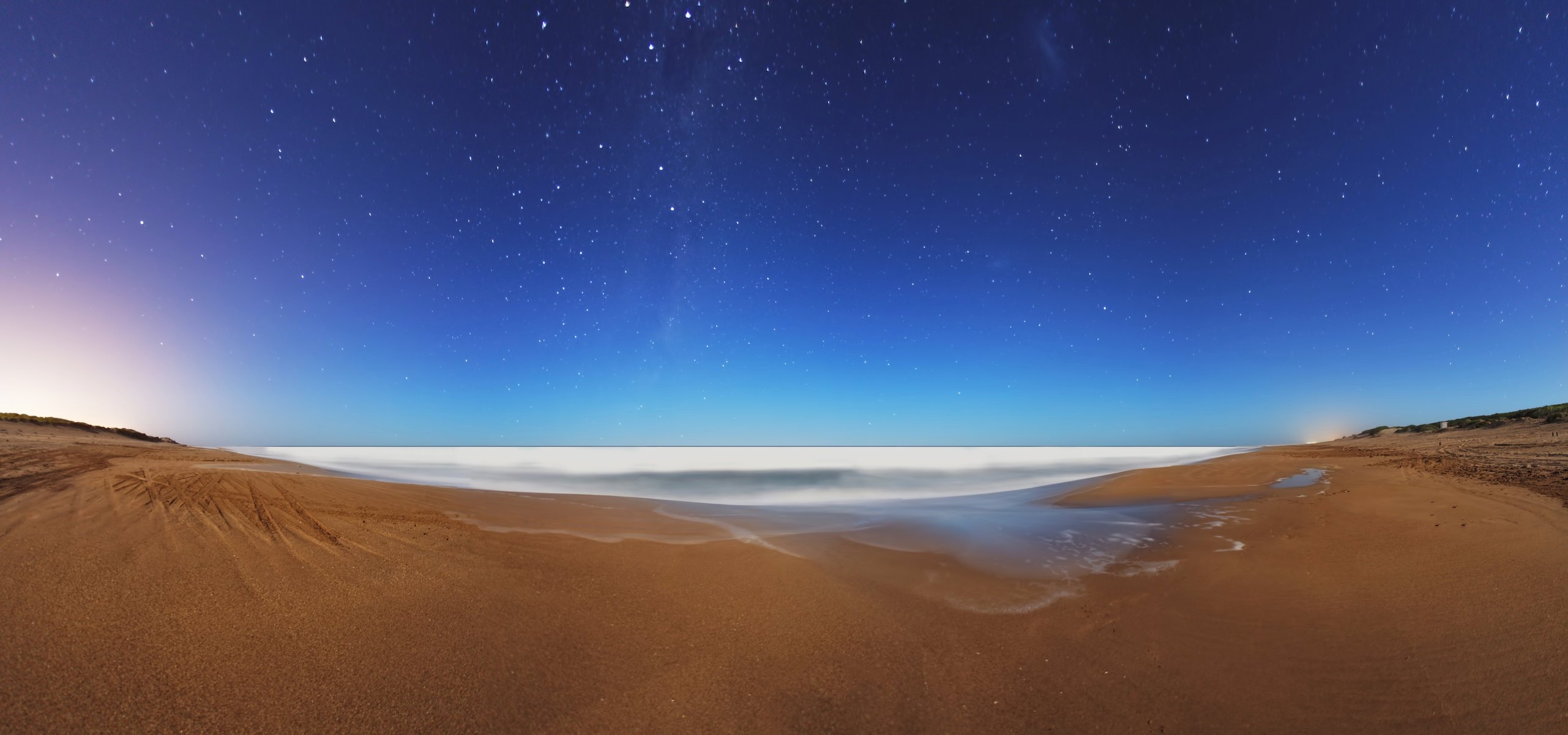 tarde noche mañana cielo mar estrellas vía láctea