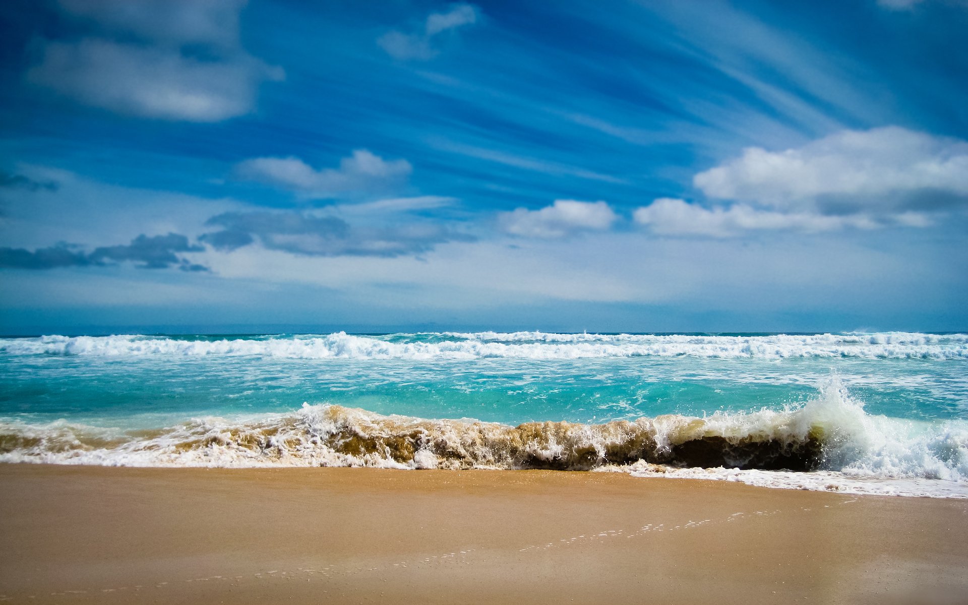 landscape sea ocean water foam wave waves sand