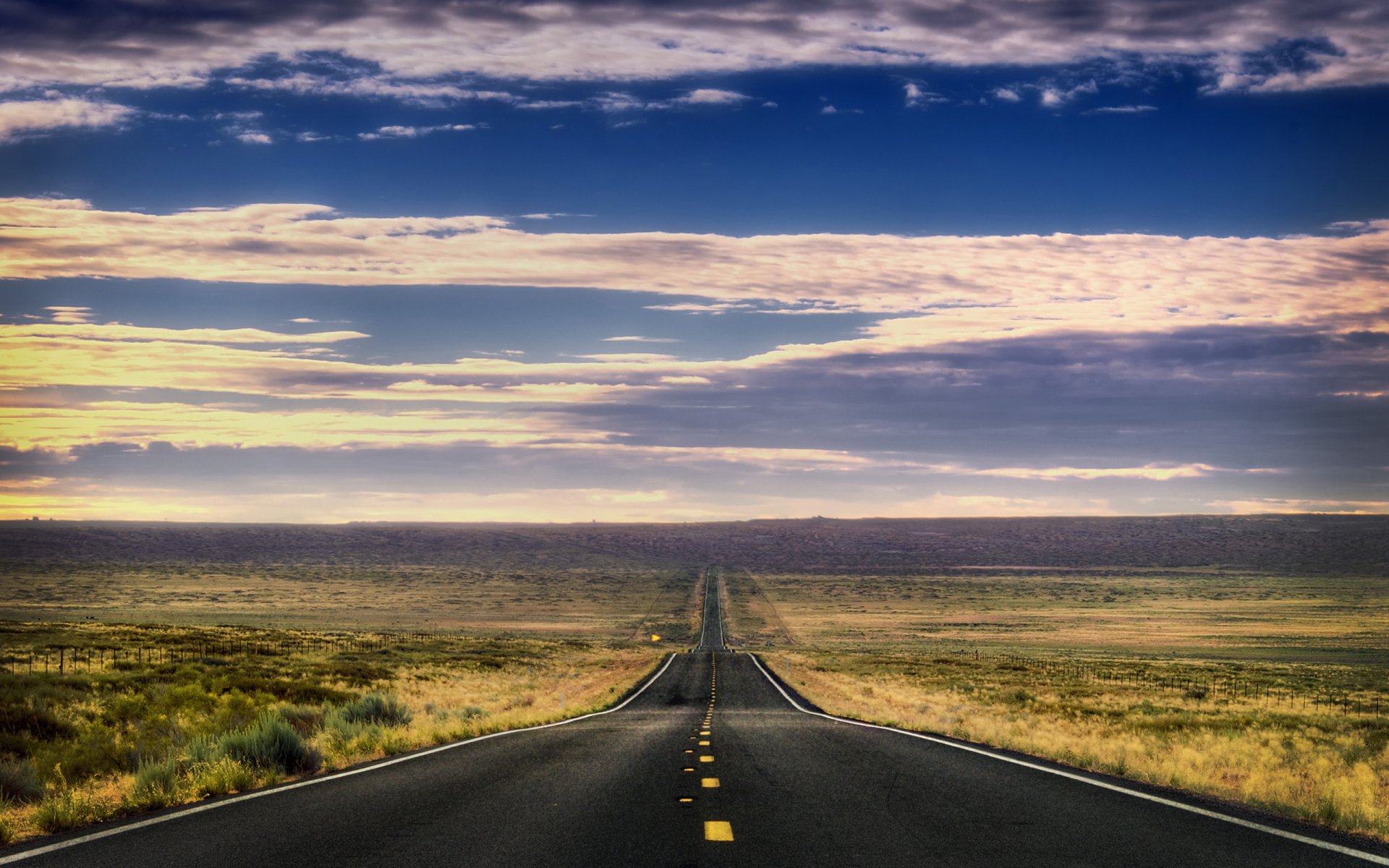 road landscapes path paths roads nature mountain mountains desert deserts grass cloud clouds sky usa america road way