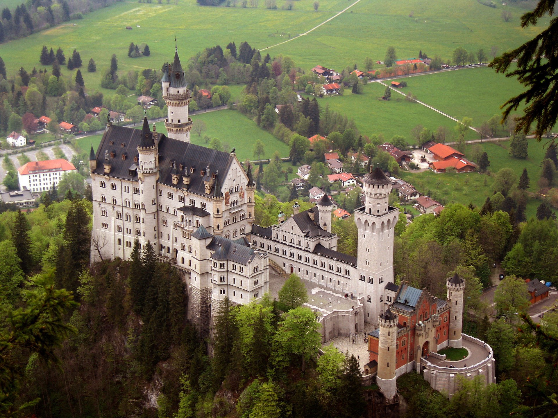 castle neuschwanstein landscape bayern munich