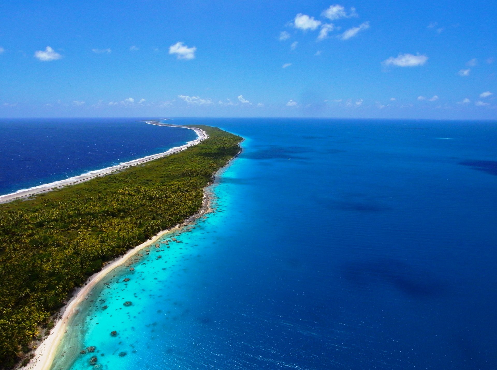 natur landschaft ozean meer insel land resort urlaub schönheit himmel wolken blau himmelblau