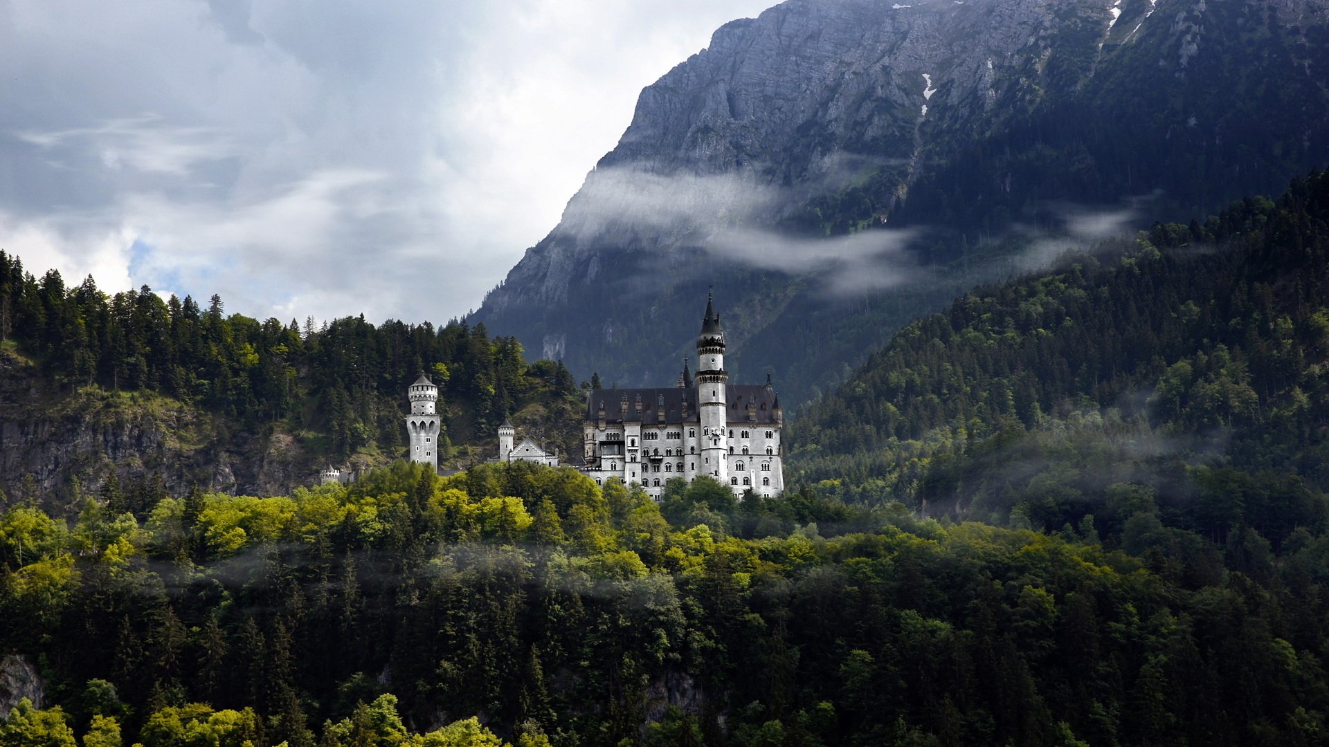 alemania neuschweinstein castillo montañas bosque