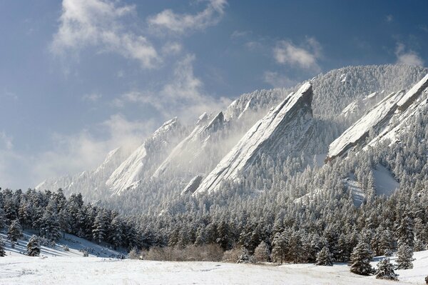 Hiver montagne altitude